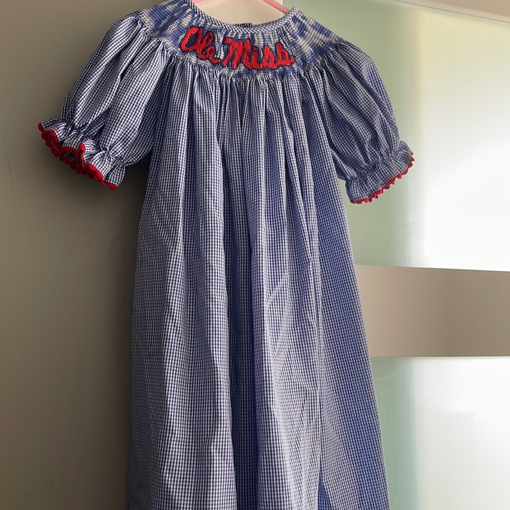 Ole Miss smocked dress